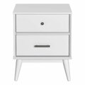 Kd Estanteria Mid-Century Night Stand - White KD3362520